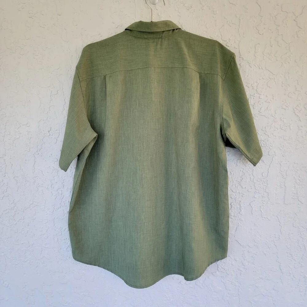Orvis Classic Collection Short Sleeve Button Down Shirt Mens Size XL Green - Picture 6 of 11